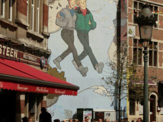 'Broussaille', do belga Frank Pé, foi o primeiro trabalho do projeto e é uma das mais famosas referências da Nona Arte na Bélgica. (foto: Eduardo Vessoni)