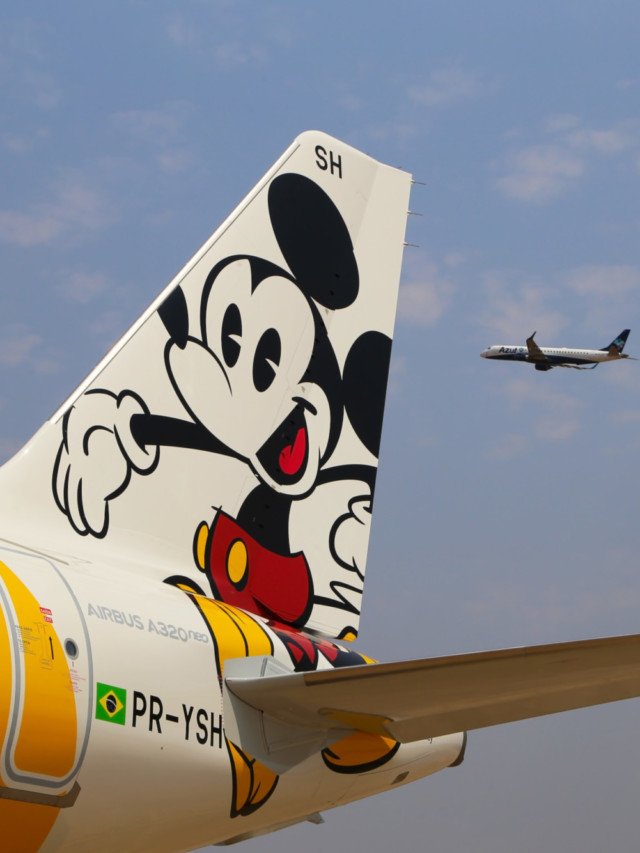 Avião da Disney pousa no Brasil