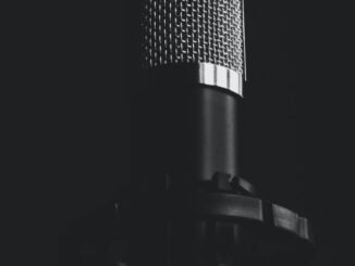 grayscale condenser microphone