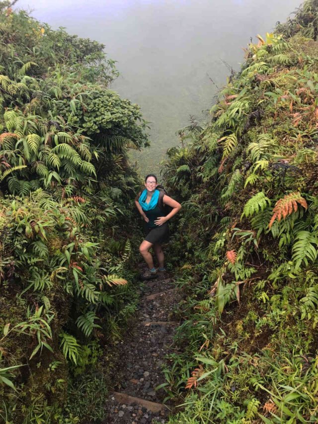 Brasileira conta como é subir vulcão no Caribe
