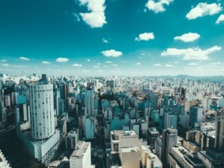 aerial photography of city skyline