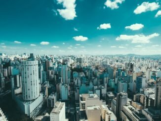 aerial photography of city skyline