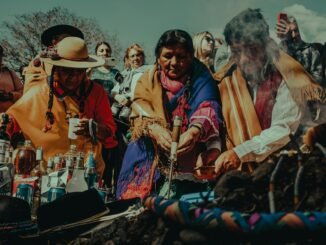 people celebrating the pachamama day
