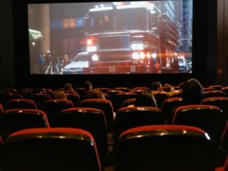 people watching movie inside the theater